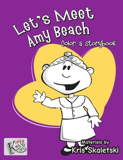 Let’s Meet Amy Beach Color a Storybook