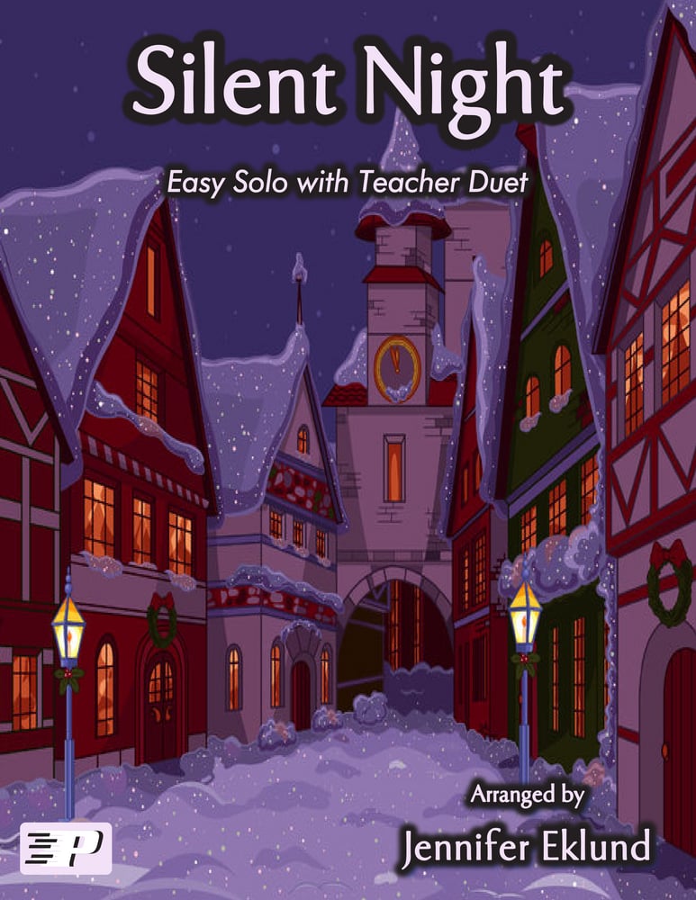 Silent Night Christmas Carol Lyrics Poster (Teacher-Made)