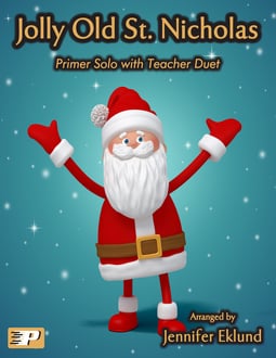 Jolly Old St. Nicholas Primer Solo with Duet (Digital: Single User)