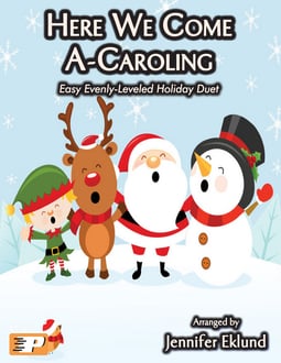 Here We Come A-Caroling Easy Evenly-Leveled Duet (Digital: Single User)