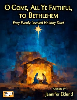 O Come, All Ye Faithful, to Bethlehem Easy Evenly-Leveled Duet (Digital: Single User)