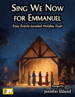 Sing We Now for Emmanuel Easy Evenly-Leveled Duet (Digital: Studio License)