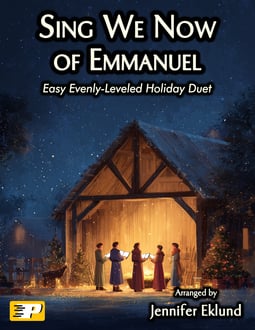 Sing We Now of Emmanuel Easy Evenly-Leveled Duet (Digital: Studio License)