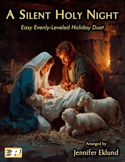 A Silent Holy Night Easy Evenly-Leveled Duet (Digital: Studio License)