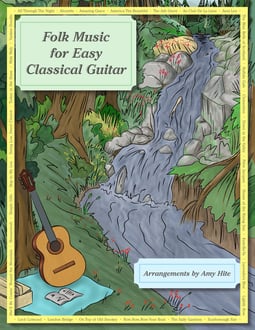 Folk Music for Easy Classical Guitar (Standard Notation) (Hardcopy)