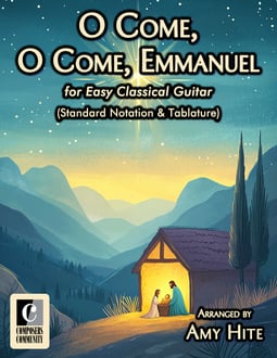 O Come, O Come, Emmanuel (Standard Notation & Tablature)