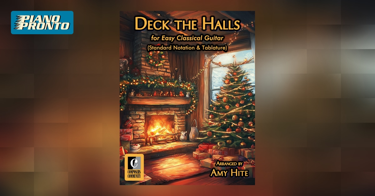 Deck the Halls (Standard Notation & Tablature) Piano Pronto Publishing