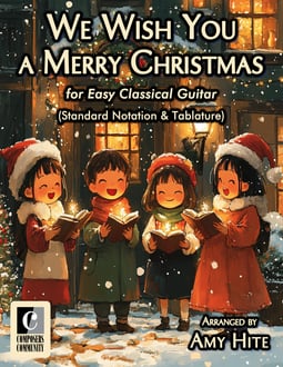 We Wish You a Merry Christmas (Standard Notation & Tablature)