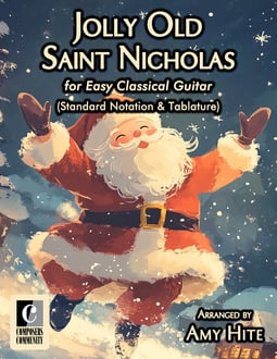 Jolly Old Saint Nicholas (Standard Notation & Tablature)