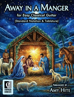 Away in a Manger (Standard Notation & Tablature)