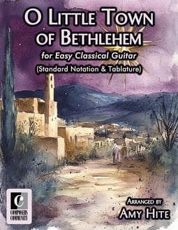 O Little Town of Bethlehem (Standard Notation & Tablature)