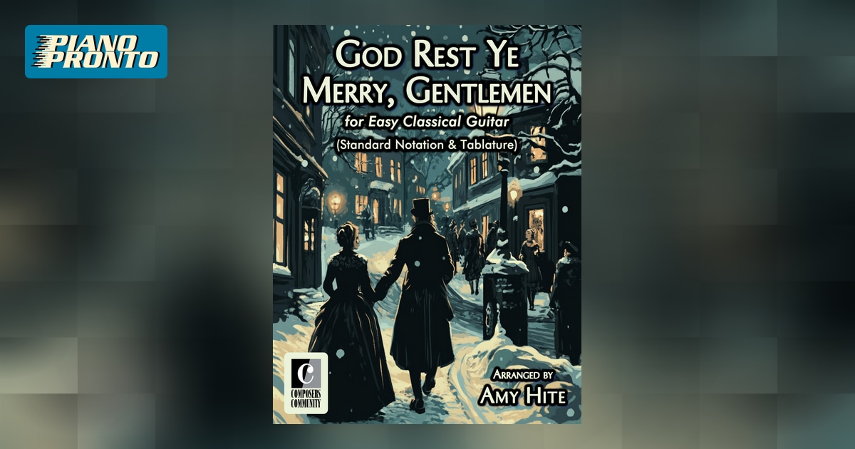 God Rest Ye Merry, Gentlemen (Standard Notation & Tablature) Piano