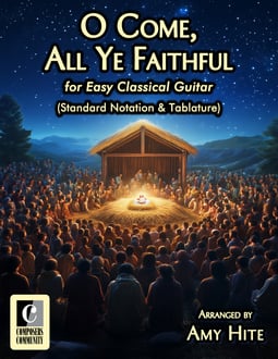 O Come, All Ye Faithful (Standard Notation & Tablature)