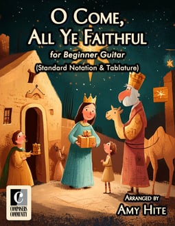 O Come, All Ye Faithful (Standard Notation & Tablature)