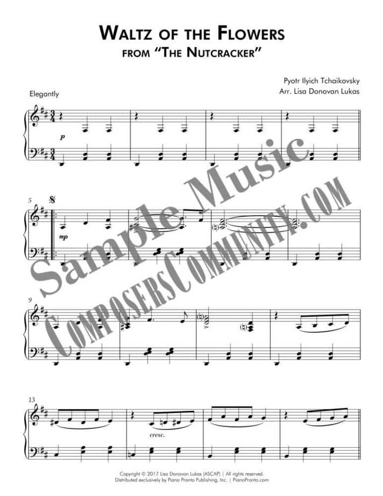 Look Inside | Waltz of the Flowers | Piano Pronto Publishing