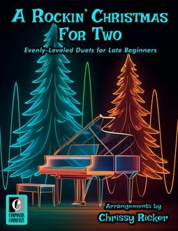 A Rockin’ Christmas for Two Easy Evenly-Leveled Duets (Digital: Studio License)