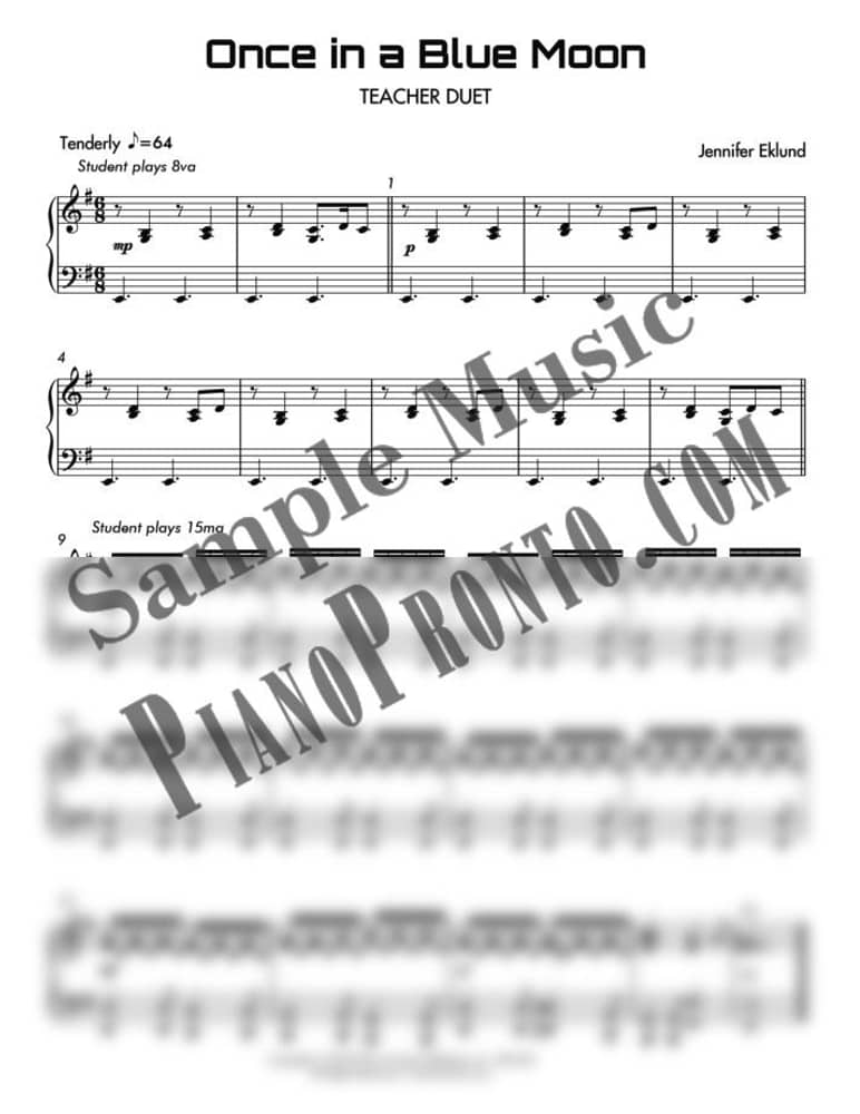 Look Inside | Once in a Blue Moon | Piano Pronto Publishing