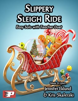 Slippery Sleigh Ride Easy Solo with Duet (Digital: Studio License)