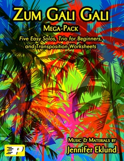 Zum Gali Gali Mega-Pack Solos, Trio, and Worksheets (Digital: Single User)