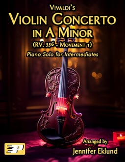 Violin Concerto in A Minor (Movement 1) Intermediate Piano Solo (Digital: Single User)