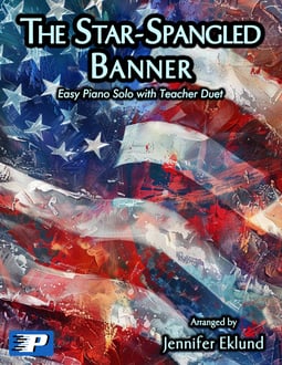The Star-Spangled Banner Easy Solo with Teacher Duet (Digital: Single User)