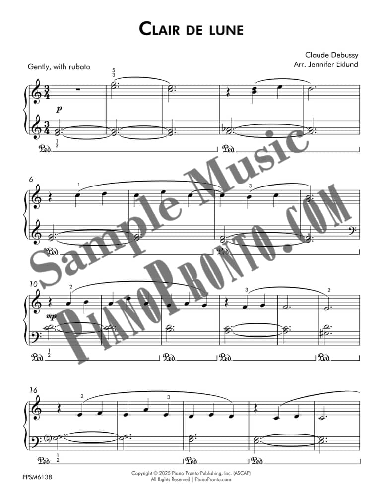 Look Inside | Clair de lune Mega-Pack | Piano Pronto Publishing