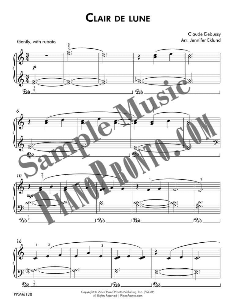 Look Inside | Clair de lune Mega-Pack | Piano Pronto Publishing