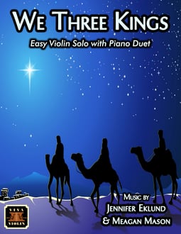 We Three Kings Easy Violin and Piano (Digital: Unlimited Reproductions)