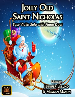 Jolly Old Saint Nicholas Easy Violin and Piano (Digital: Single User)