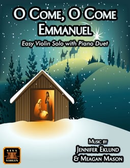 O Come, O Come, Emmanuel Easy Violin and Piano (Digital: Studio License)