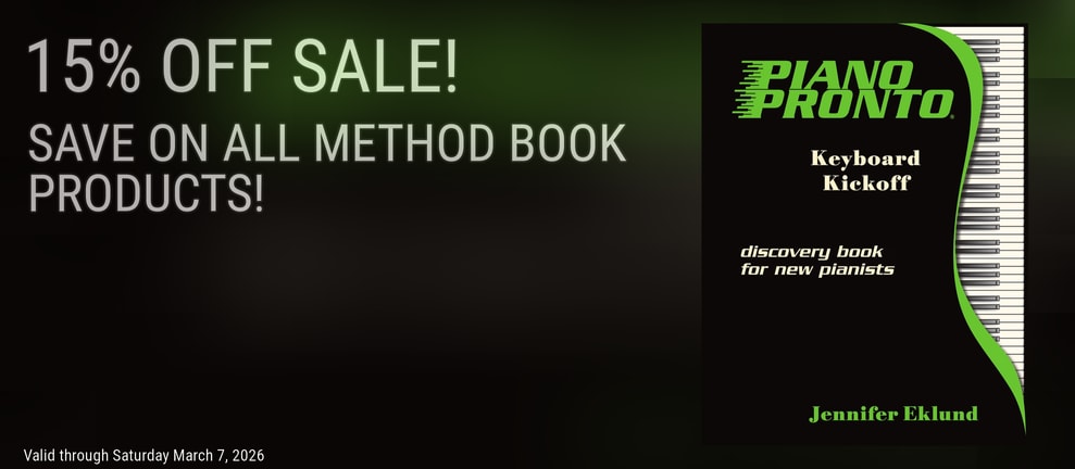 15% OFF SALE! SAVE ON ALL METHOD BOOK PRODUCTS!