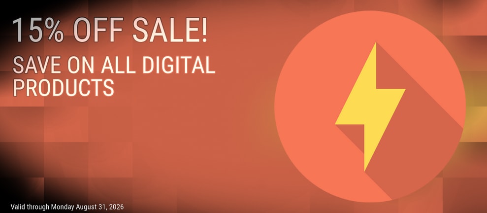 15% OFF SALE! SAVE ON ALL DIGITAL PRODUCTS
