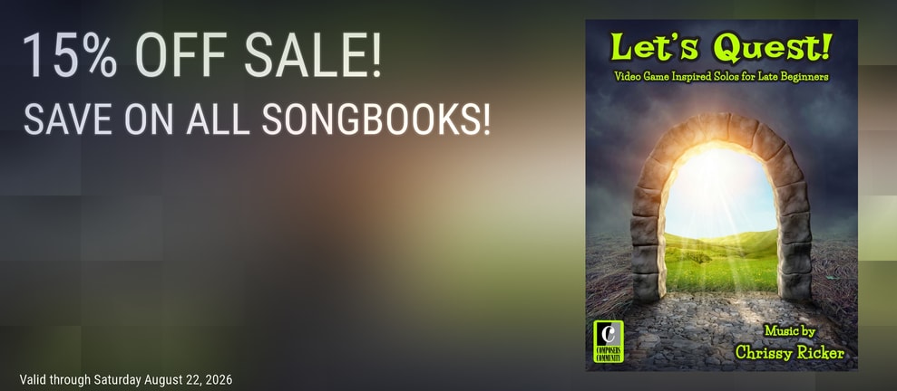 15% OFF SALE! SAVE ON ALL SONGBOOKS!