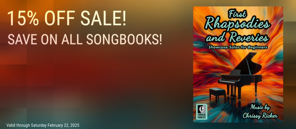 15% OFF SALE! SAVE ON ALL SONGBOOKS!