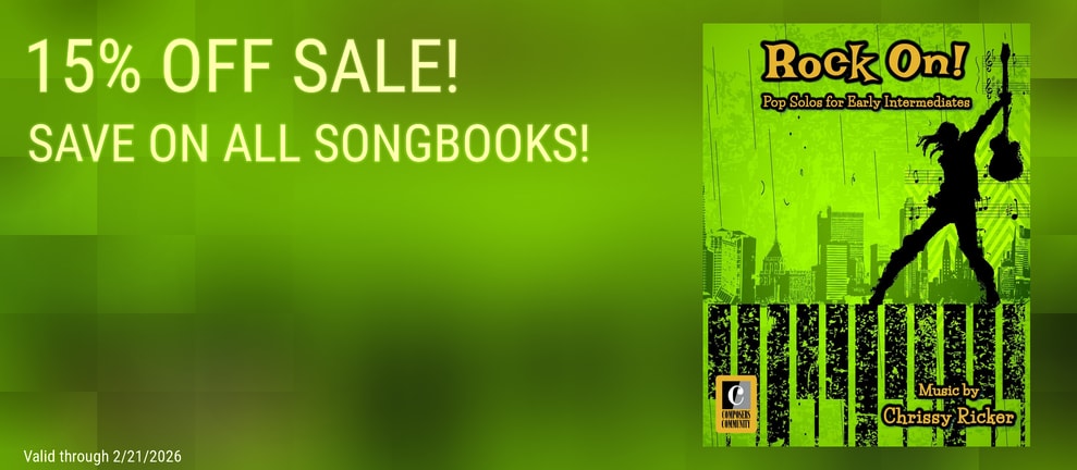 15% OFF SALE! SAVE ON ALL SONGBOOKS!