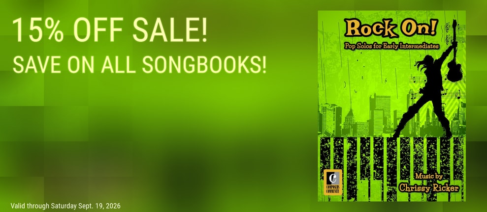 15% OFF SALE! SAVE ON ALL SONGBOOKS!