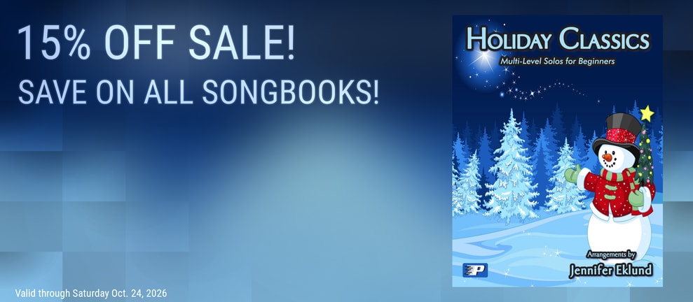 15% OFF SALE! SAVE ON ALL SONGBOOKS!
